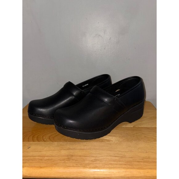 Easy Works Easy Street Women's Black Lead Work Shoes Clogs 9.5WW Slip Resistant - Picture 1 of 16